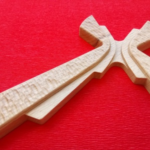 Modern fali kereszt, fából készült feszület 18.5 cm - otthon & életmód - vallás - kereszt - Meska.hu