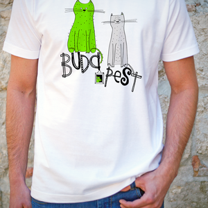 Fehér kutyás póló pasikak - hairy hungarians - Meska.hu