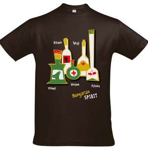 Férfi póló a klasszikus magyar italokkal - Meska.hu