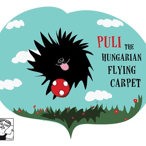 Puli, a magyar repülőszőnyeg - kutyás férfi/uniszex póló  - ruha & divat - férfi ruha - póló - Meska.hu