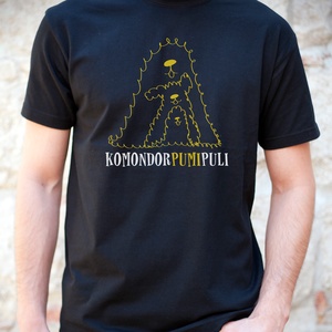 Komondor, pumi, puli - magyar kutyás férfi/uniszex póló  - Meska.hu