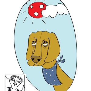 Vizsla - kutyás női póló, V-nyakú  - ruha & divat - női ruha - póló, felső - Meska.hu