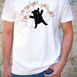 Puli táncegyüttes  - kutyás férfi/uniszex póló, Ruha & Divat, Férfi ruha, Póló, Fotó, grafika, rajz, illusztráció, MESKA