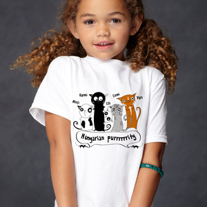 Cicás póló gyerekeknek - Hungarian purrity - uniszex, Ruha & Divat, Babaruha & Gyerekruha, Póló, Fotó, grafika, rajz, illusztráció, MESKA
