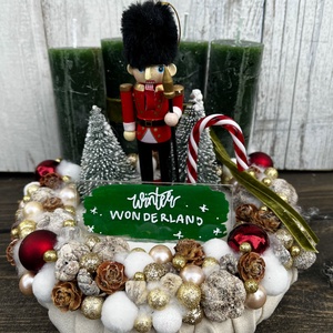 Adventi koszorú (diótörős) - Meska.hu