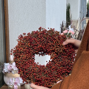 Csipkebogyós ajtódísz/kopogtató - Meska.hu