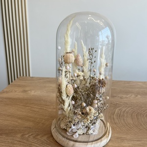 Üvegbúra -  szárított virágokkal  - Meska.hu