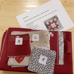 Manós karácsonyi párna kreatív alkotócsomag - diy (csináld magad) - egységcsomag - Meska.hu