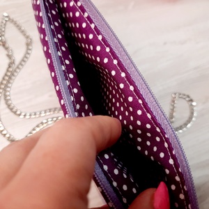 Upcycling táska csokipapírból purple - táska & tok - neszesszer - Meska.hu