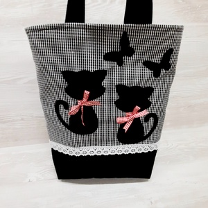 Varrj velem otthon Cicás táskát - szabásminta videóval - Meska.hu