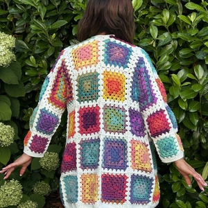 Erka  Kabátmesék:  Szivárványkert - ruha & divat - női ruha - kardigánok - Meska.hu