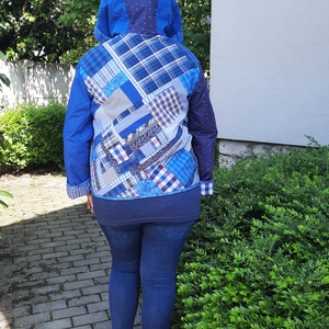 Erka -Kabátmesék: Kékvarázs 42/44-es méret - ruha & divat - női ruha - kabát - Meska.hu