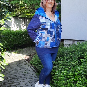 Erka -Kabátmesék: Kékvarázs 42/44-es méret - ruha & divat - női ruha - kabát - Meska.hu