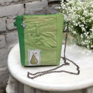 Zsebtáska nadrágzsebekből zöld, Táska & Tok, Neszesszer, Varrás, Hímzés, MESKA