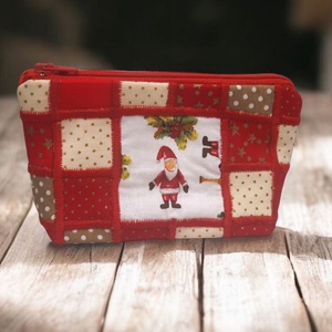 Picurka karácsonyi hangulatú neszi , Táska & Tok, Neszesszer, Varrás, Hímzés, MESKA