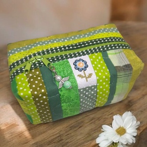 Zöldike neszesszer, Táska & Tok, Neszesszer, Varrás, Hímzés, MESKA