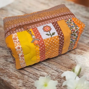 Narancs neszesszer, Táska & Tok, Neszesszer, Varrás, Hímzés, MESKA