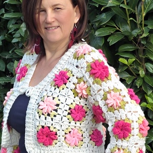 Erka � Kabátmesék:  Szirmok tánca - ruha & divat - női ruha - kardigánok - Meska.hu