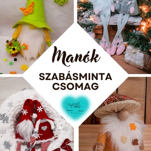 Manók� Szabásminta csomag videóval, DIY (Csináld magad), Szabásminta, útmutató, Szabásminta, Varrás, MESKA