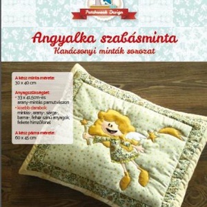 Karácsonyi angyalka nyomtatott sablon - kellékek & szerszámok - Meska.hu