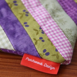 Patchwork pénztárca - lila-zöld - táska & tok - pénztárca & más tok - pénztárca - női pénztárca - Meska.hu
