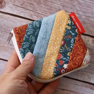 Patchwork pénztárca - vadvirágok - Meska.hu