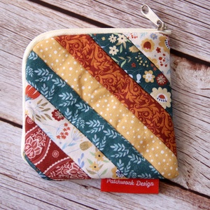 Patchwork pénztárca - vadvirágok - táska & tok - pénztárca & más tok - pénztárca - női pénztárca - Meska.hu