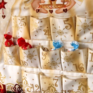Angyalkás adventi naptár - karácsony - adventi díszek - adventi naptár - Meska.hu