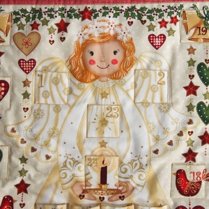 Angyalkás adventi naptár - karácsony - adventi díszek - adventi naptár - Meska.hu