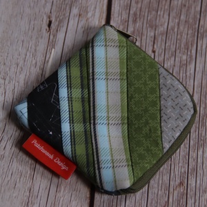 Patchwork pénztárca - tervrajzos-2, Táska & Tok, Pénztárca & Más tok, Pénztárca, Férfi pénztárca, Patchwork, foltvarrás, Varrás, MESKA