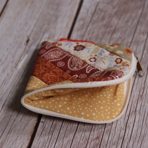 Patchwork pénztárca - vadvirágok-1 - táska & tok - pénztárca & más tok - pénztárca - női pénztárca - Meska.hu