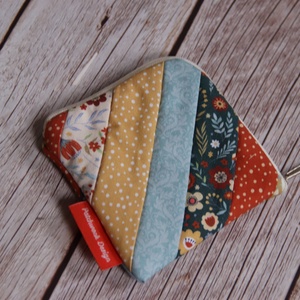 Patchwork pénztárca - vadvirágok-2 - táska & tok - pénztárca & más tok - pénztárca - női pénztárca - Meska.hu