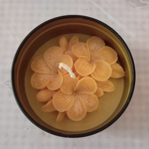 Virágos gyertya tégelyben - otthon & életmód - gyertya, illat, aroma - gyertya - Meska.hu