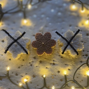 Hópehely gyertya, Karácsony, Karácsonyi lakásdekoráció, Karácsonyi illatgyertya, mécses, , MESKA