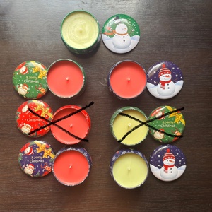 Karácsonyi tégelyes gyertyák - karácsony - karácsonyi lakásdekoráció - karácsonyi illatgyertya, mécses - Meska.hu