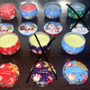 Karácsonyi tégelyes gyertyák - karácsony - karácsonyi lakásdekoráció - karácsonyi illatgyertya, mécses - Meska.hu