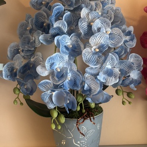 Mű orchidea virágok - Meska.hu