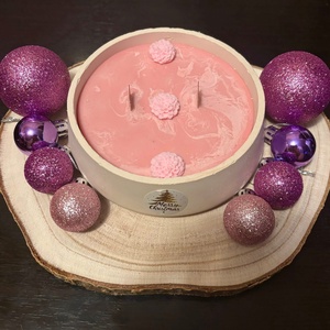 Gyertyák gipsz tálban - otthon & életmód - gyertya, illat, aroma - gyertya - Meska.hu