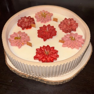 Gyertya gipsz tálban , Otthon & Életmód, Gyertya, illat, aroma, Gyertya, , MESKA