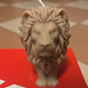 Oroszlános, szarvasos gyertya - Meska.hu