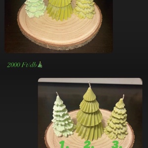 Fenyőfa gyertya - Meska.hu