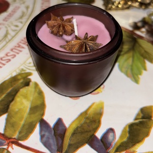 Aranyos kis téli gyertya - karácsony - karácsonyi lakásdekoráció - karácsonyi illatgyertya, mécses - Meska.hu