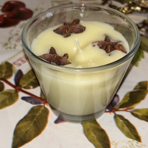 Téli gyertya - karácsony - karácsonyi lakásdekoráció - karácsonyi illatgyertya, mécses - Meska.hu