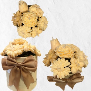 Gyertya virágboxok - otthon & életmód - virágdekoráció - virágok - virágbox - Meska.hu