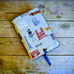 Könyvkabát - Párizs, bonjour, Könyv & Zene, Könyvtok, Varrás, MESKA