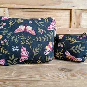 2 db-os szett - éjjeli lepkés neszesszerek - táska & tok - neszesszer - Meska.hu