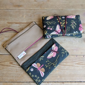 Dohánytasak - éjjeli lepkés, Táska & Tok, Pénztárca & Más tok, Dohánytasak & Szütyő, Varrás, MESKA