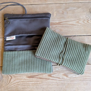 Dohánytasak - zöld kordbársony, Táska & Tok, Pénztárca & Más tok, Dohánytasak & Szütyő, Varrás, MESKA