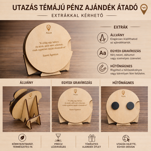 Bali - Utazás tematikájú fa pénzajándék átadó - Pauze Money Gift - otthon & életmód - papír, írószer - ajándékozás kellékei - pénzátadó doboz - Meska.hu