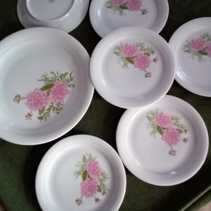 Kahla porcelán teljes süteményes készlet lapáttal - otthon & életmód - konyhafelszerelés, tálalás - tálalás - tányér & étkészlet - Meska.hu